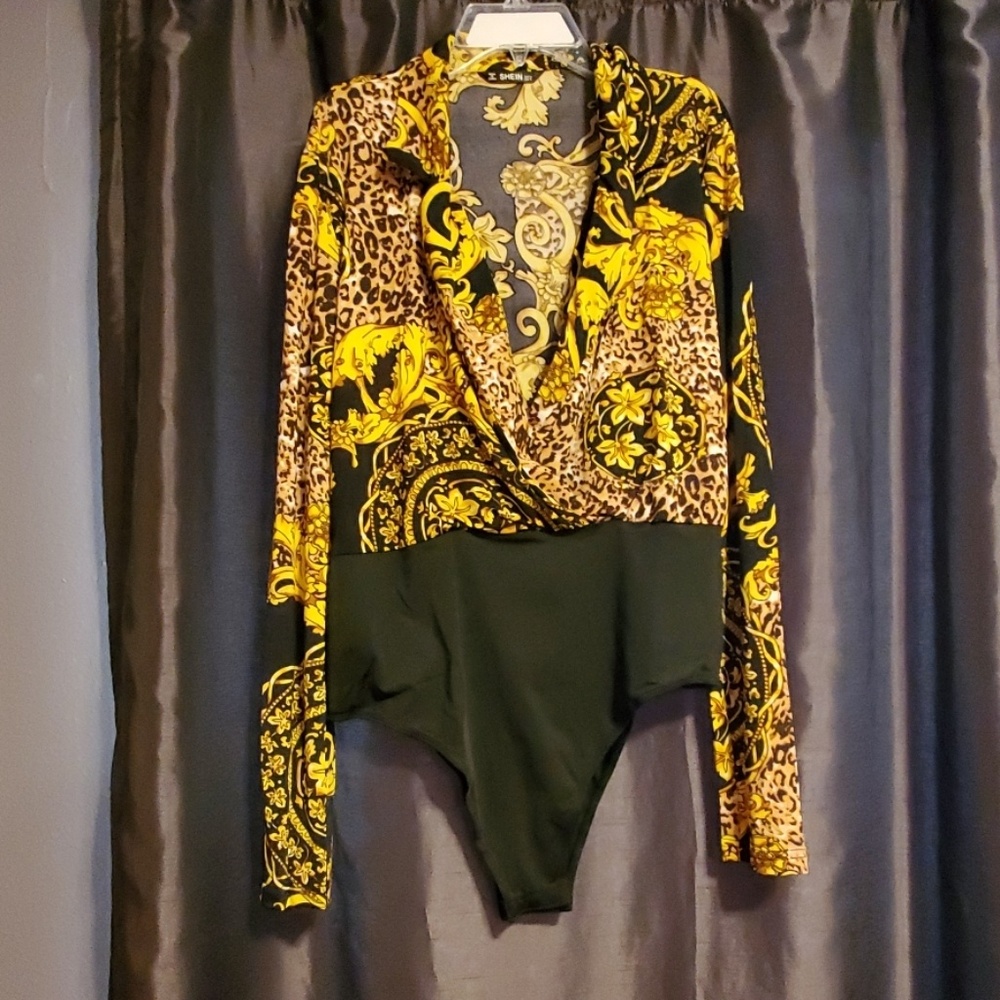 Versace inspired bodysuit